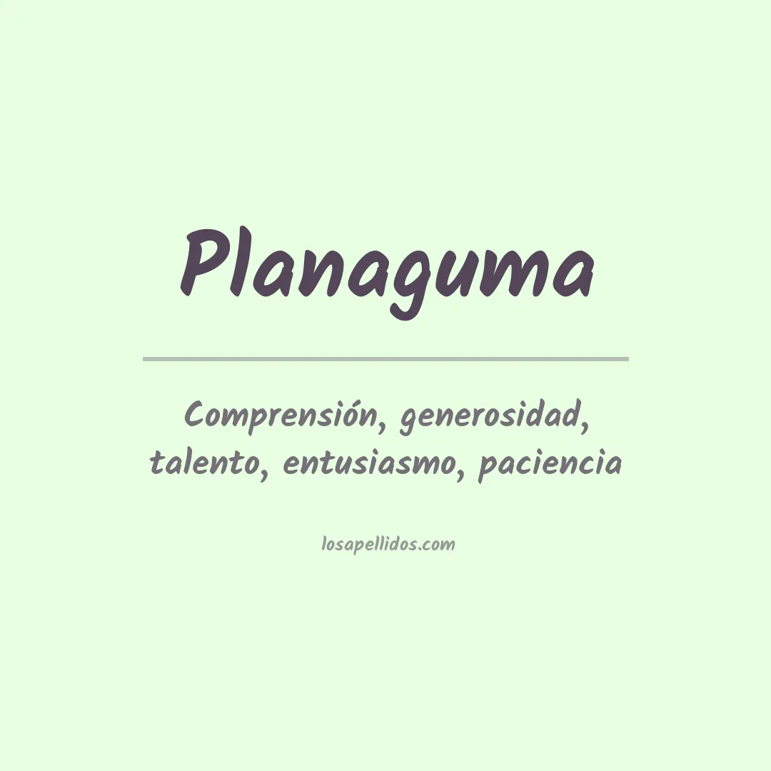 Apellido Planaguma