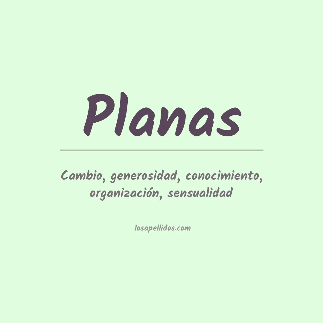 Apellido Planas