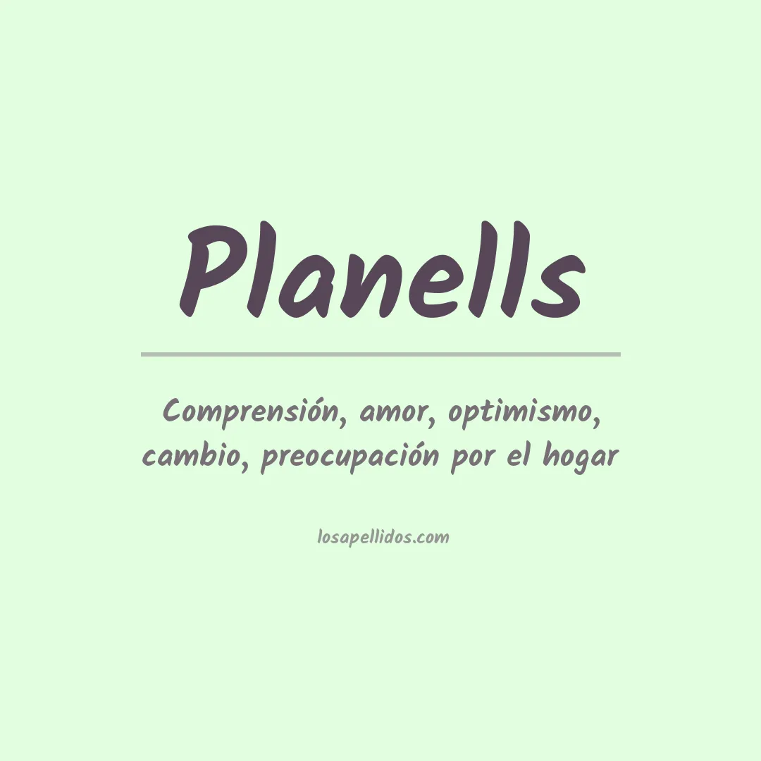 Apellido Planells