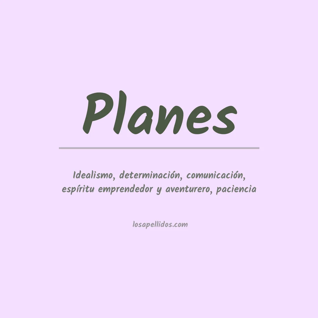 Apellido Planes