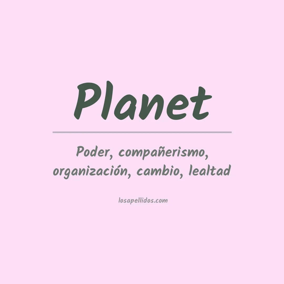 Apellido Planet