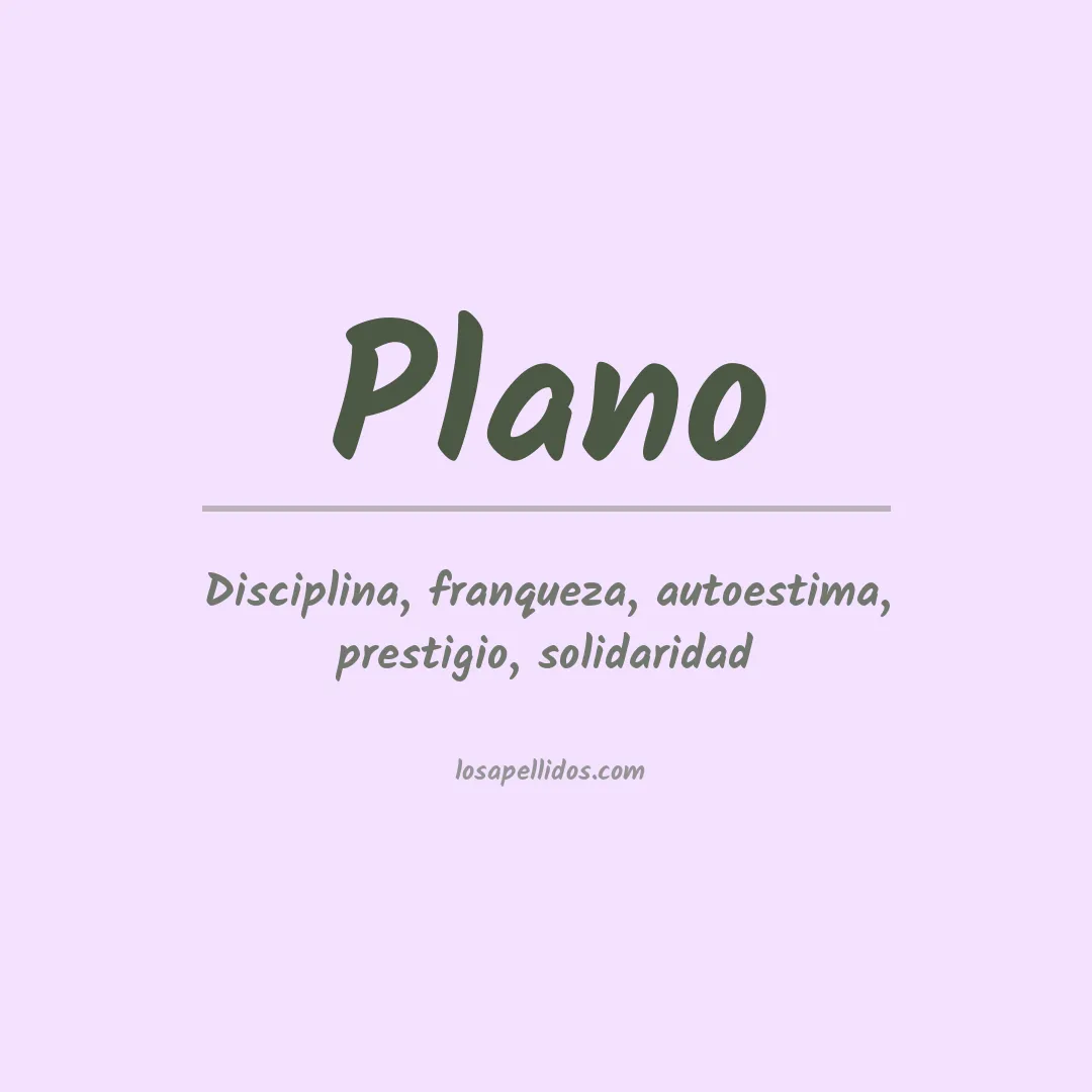 Apellido Plano
