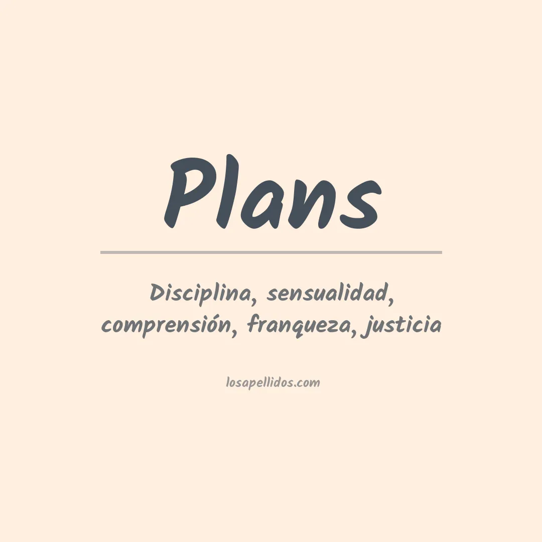 Apellido Plans