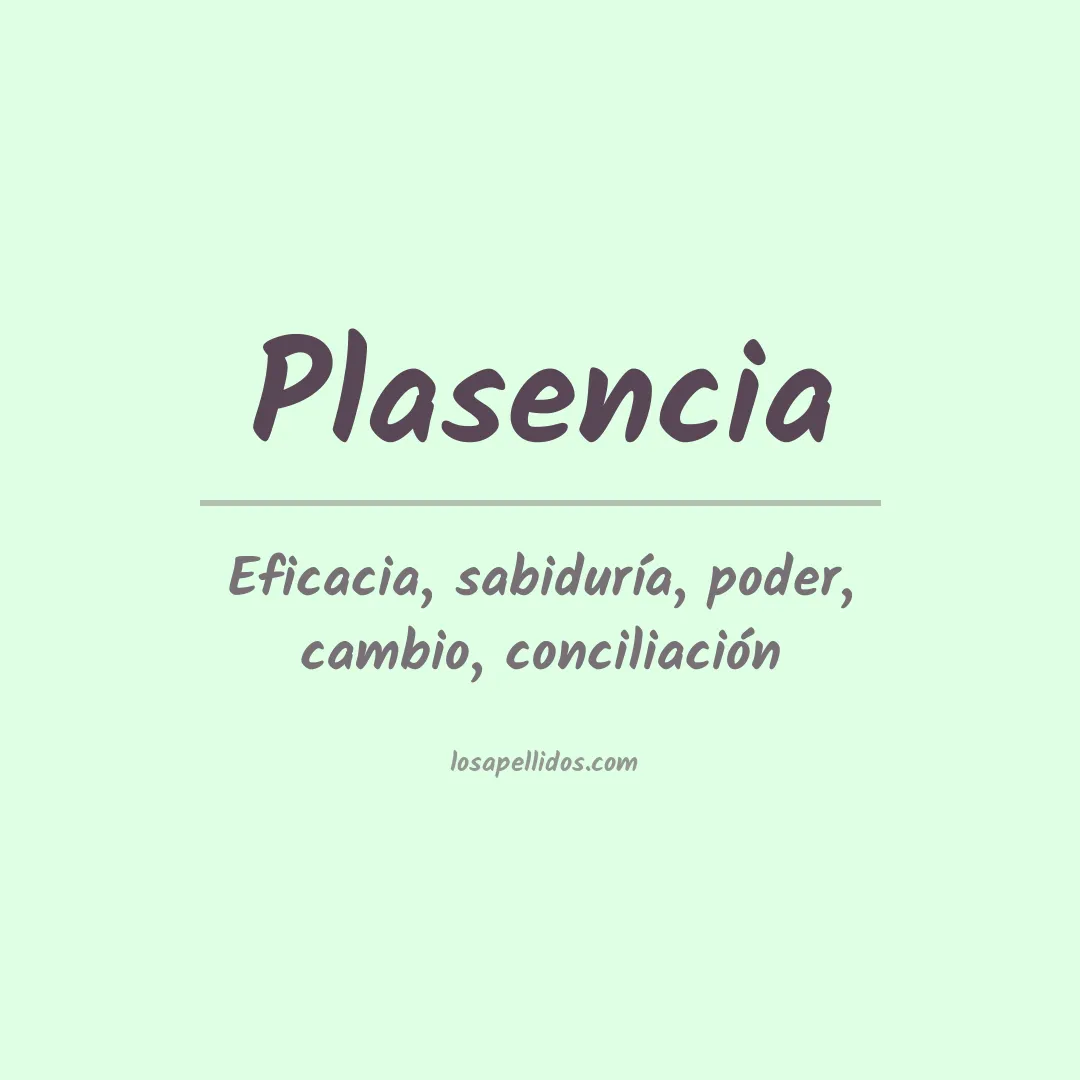 Apellido Plasencia
