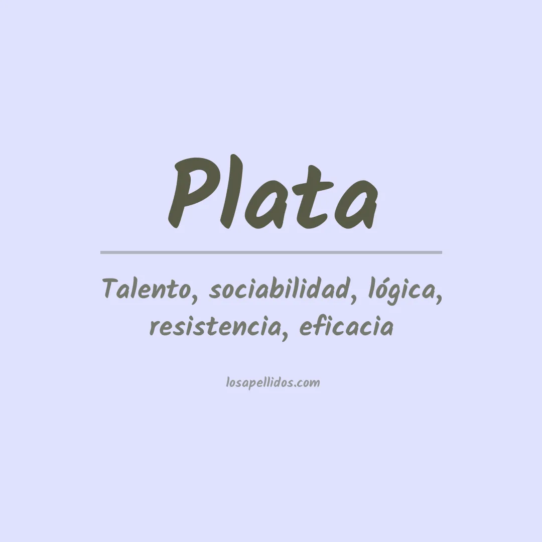 Apellido Plata