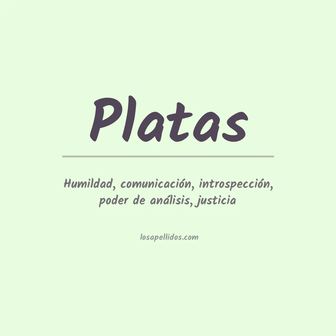 Apellido Platas
