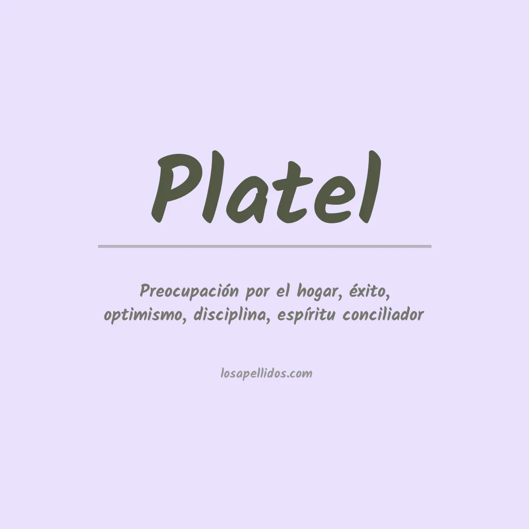 Apellido Platel
