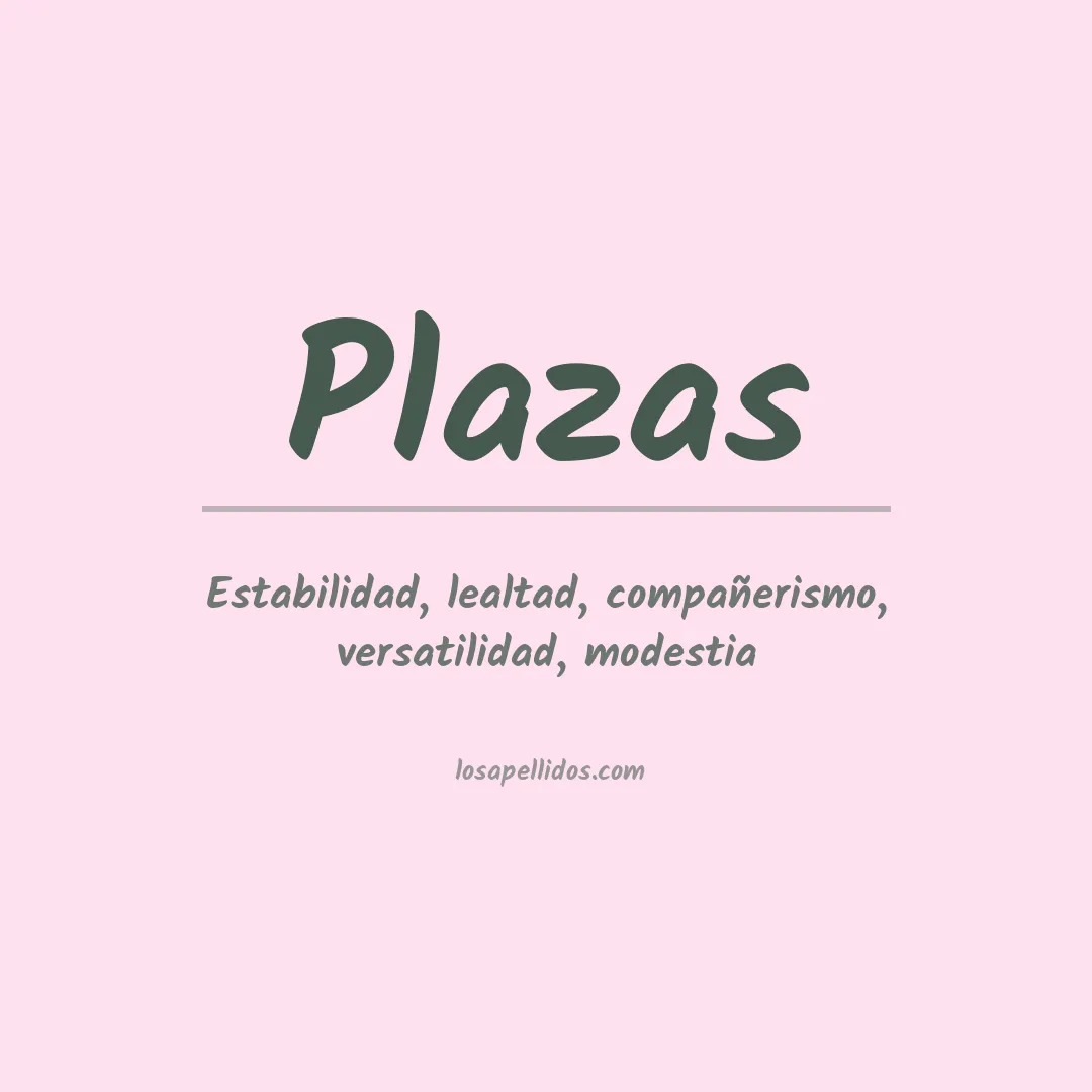 Apellido Plazas