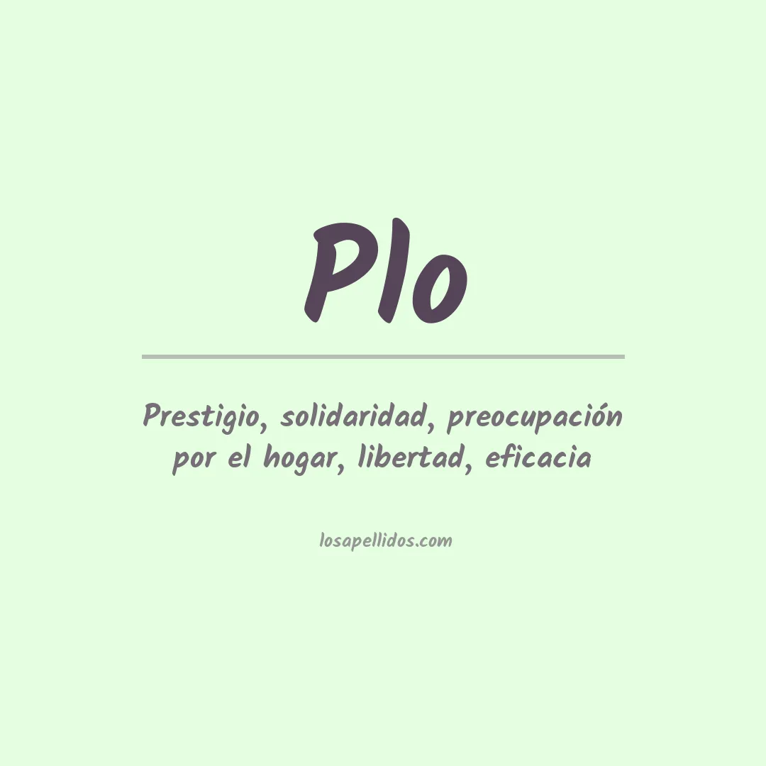 Apellido Plo
