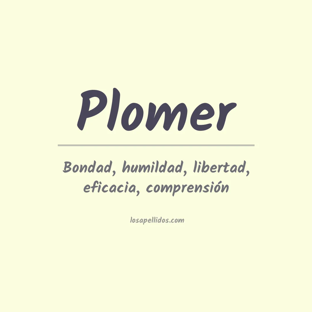 Apellido Plomer