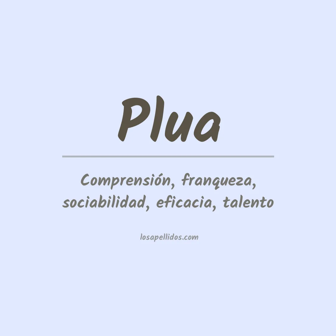 Apellido Plua