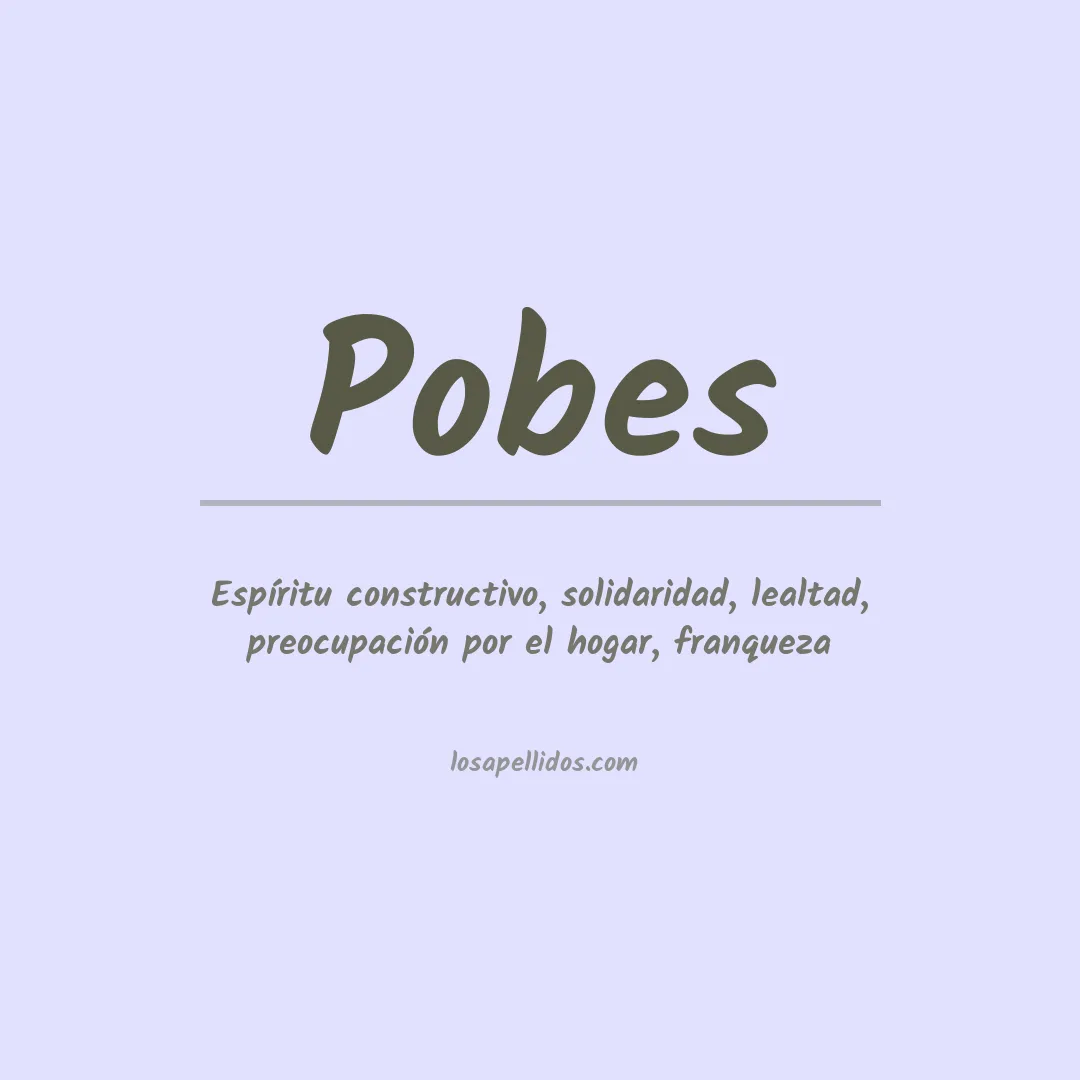 Apellido Pobes