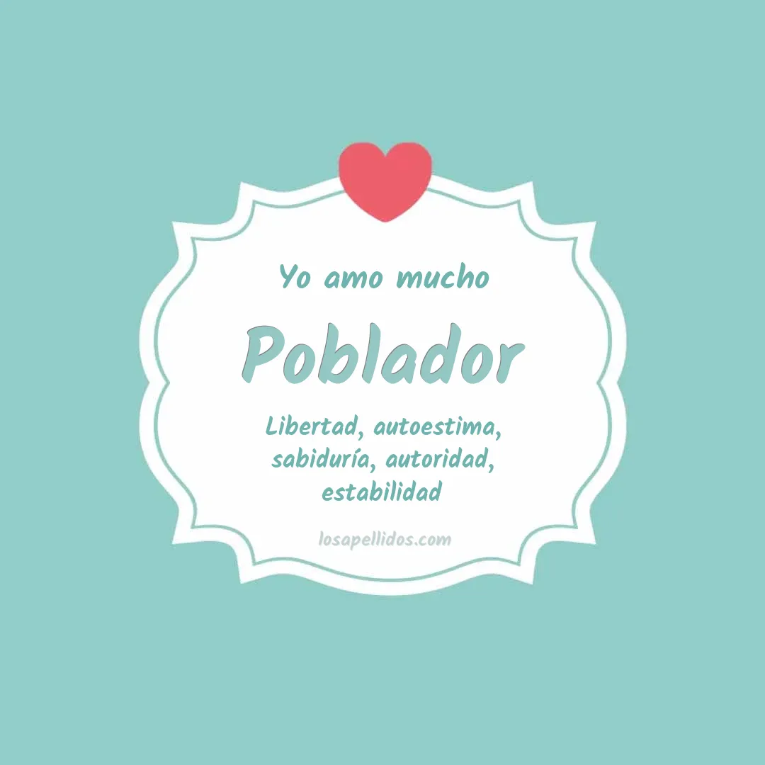 Yo amo mucho Poblador