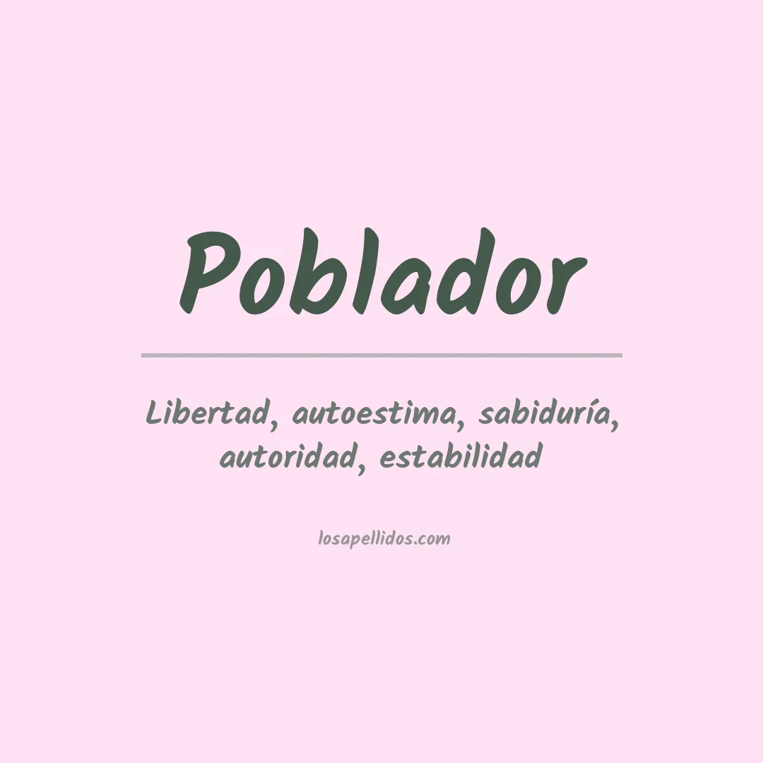 Apellido Poblador