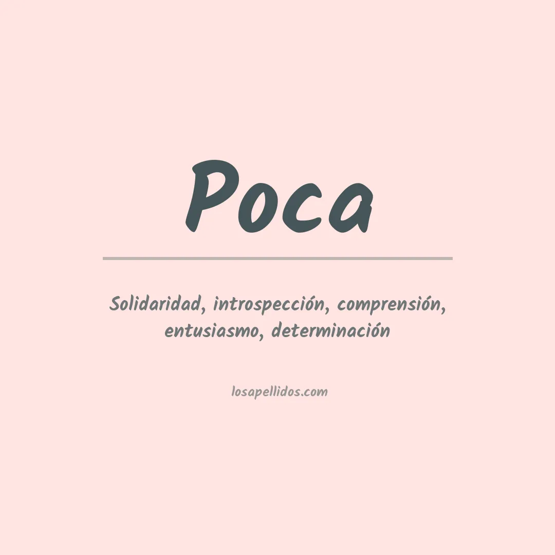 Apellido Poca