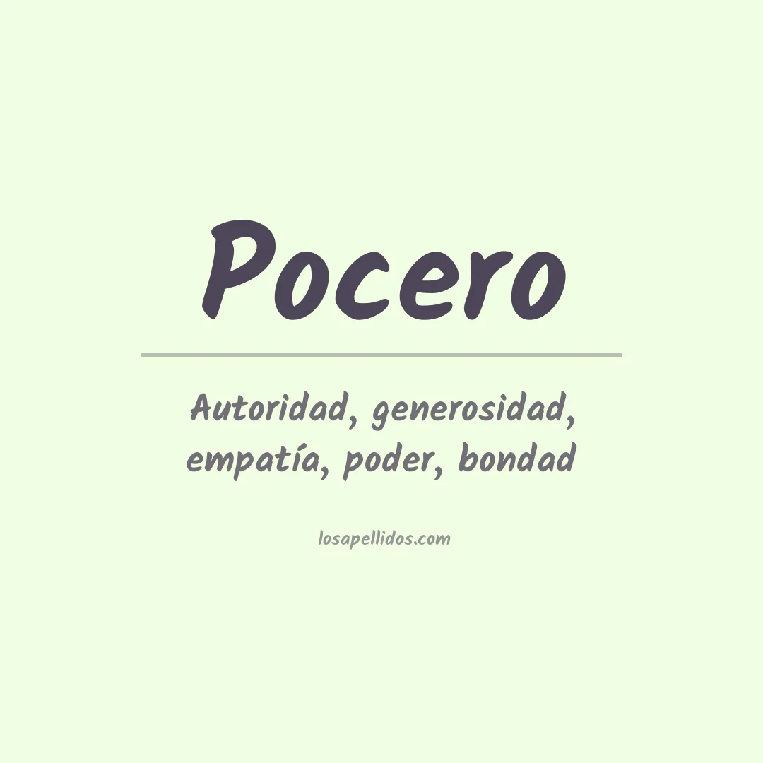 Apellido Pocero