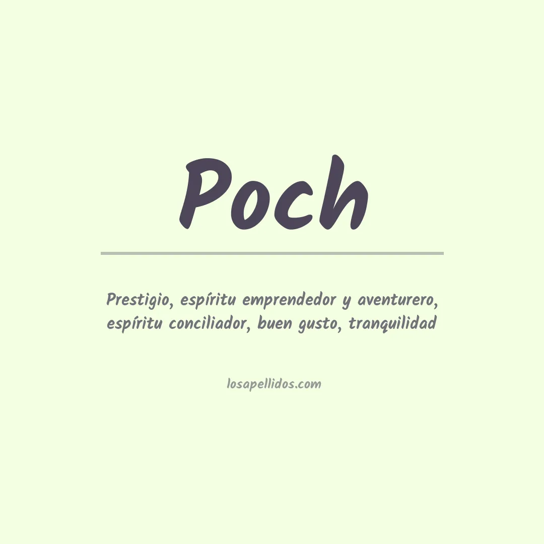 Apellido Poch
