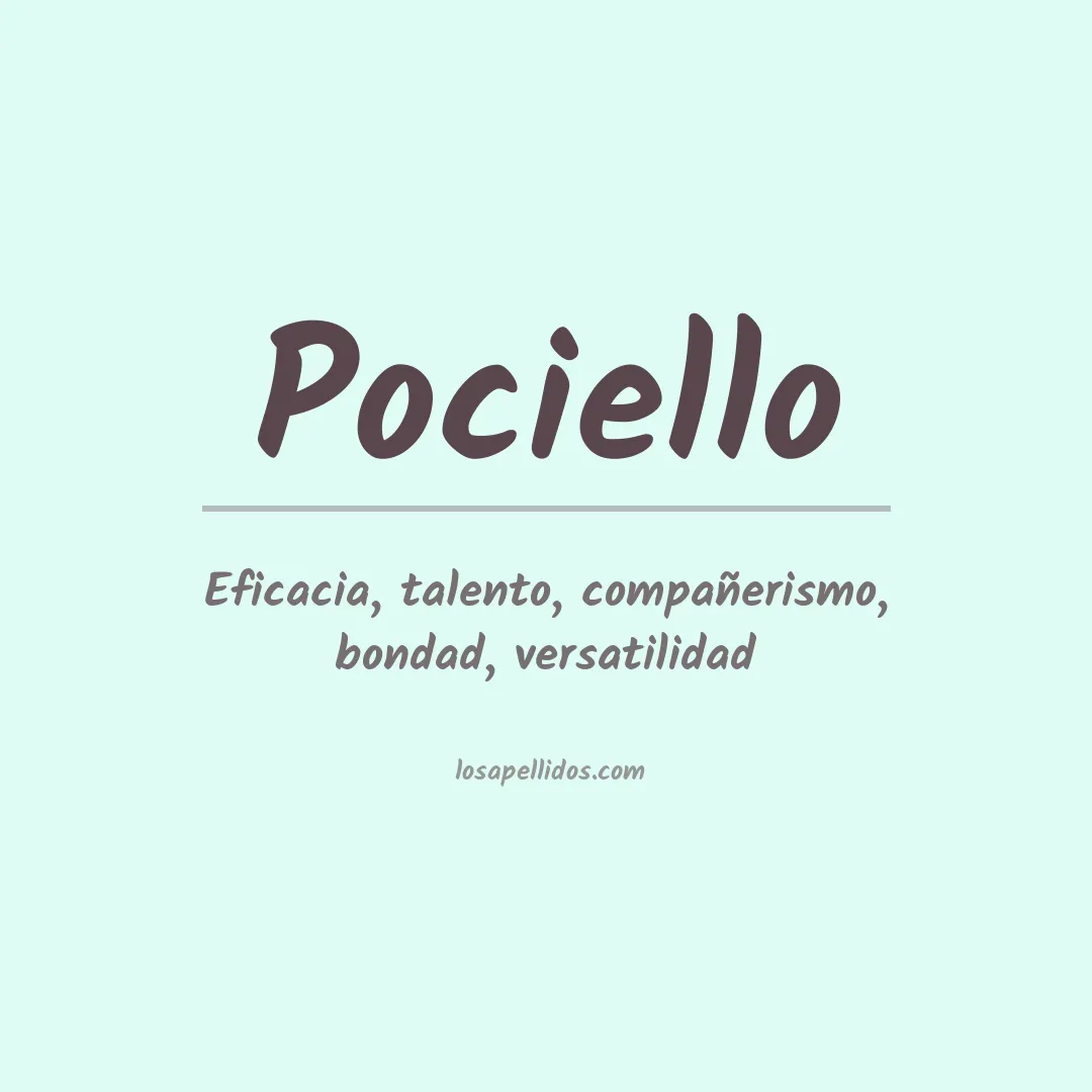 Apellido Pociello