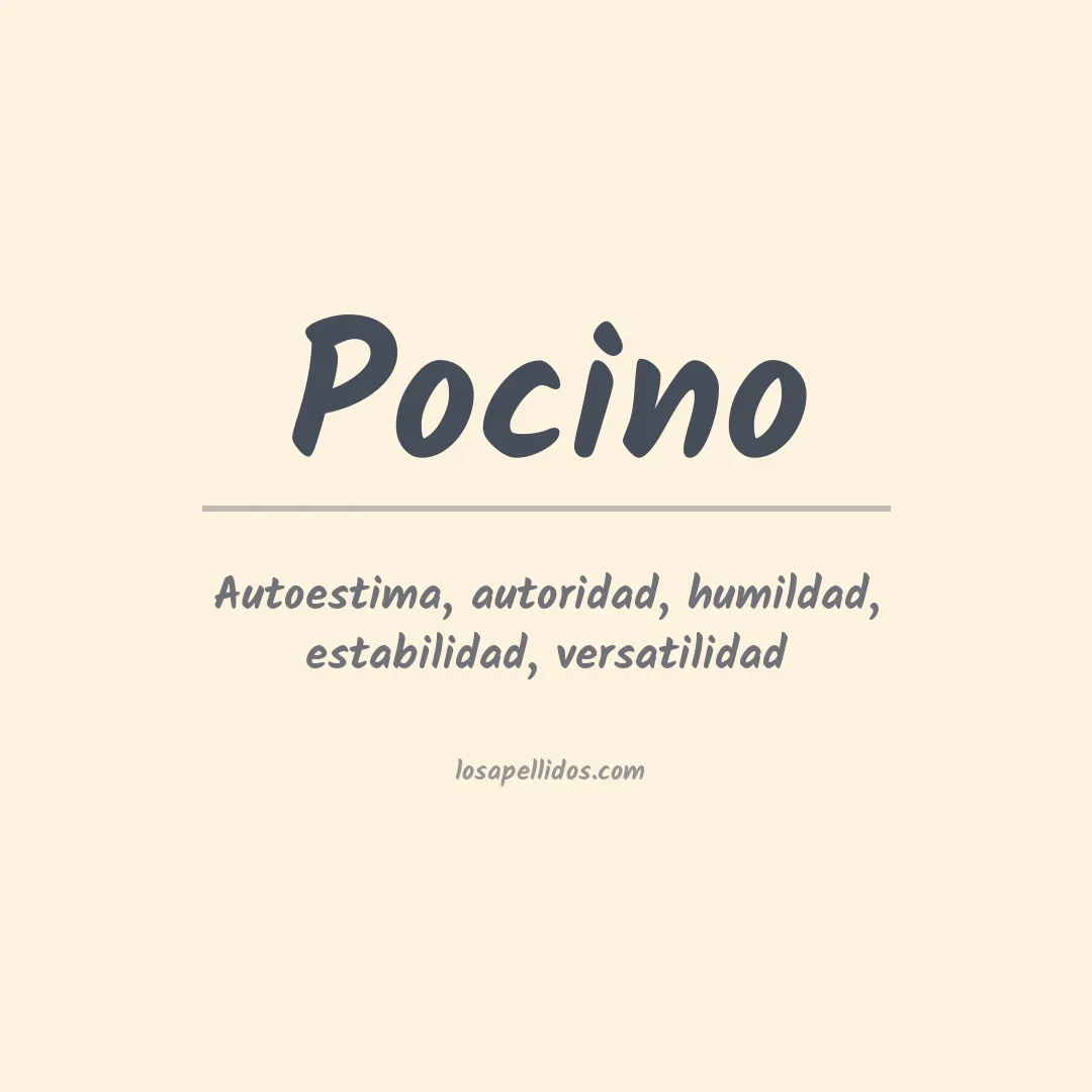 Apellido Pocino
