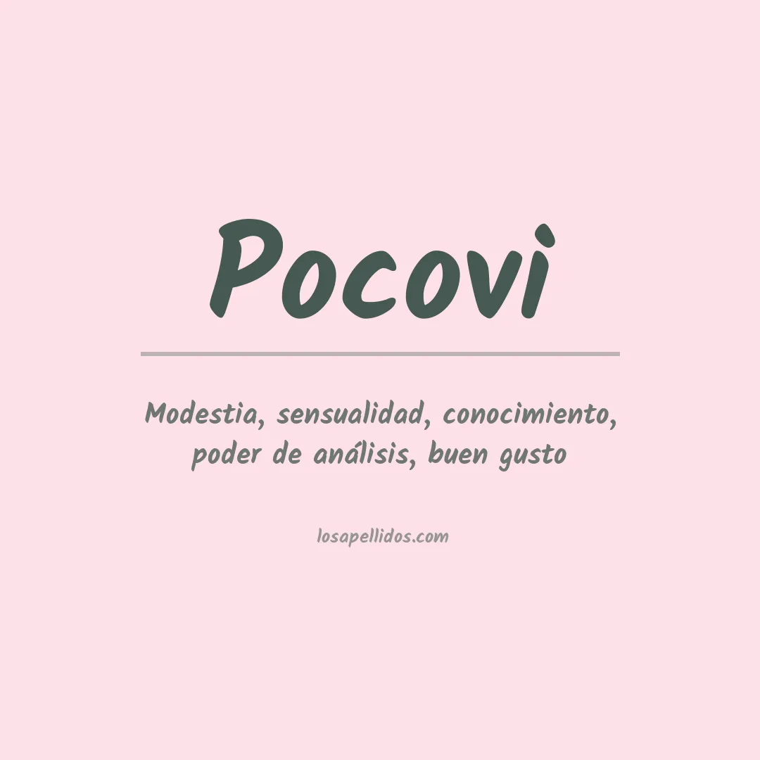 Apellido Pocovi