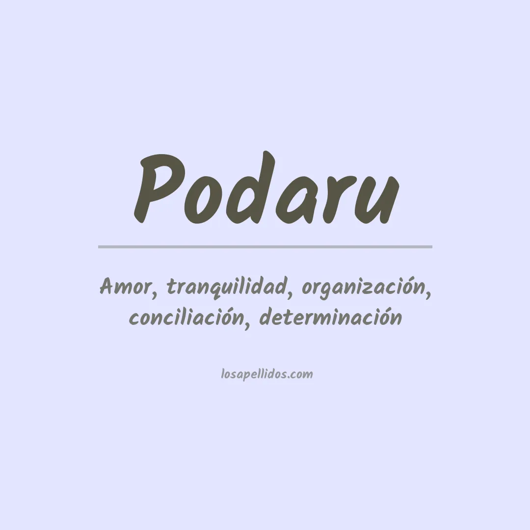 Apellido Podaru