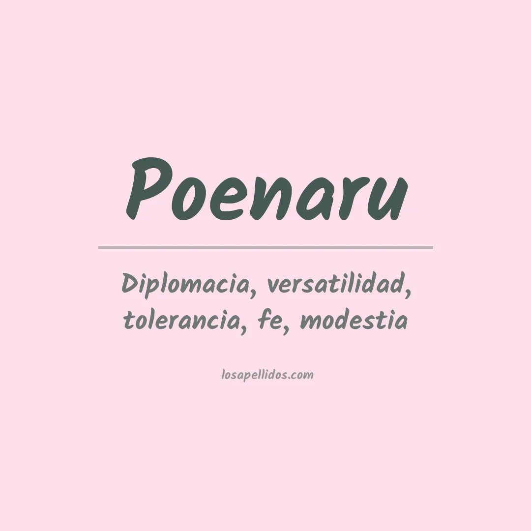 Apellido Poenaru