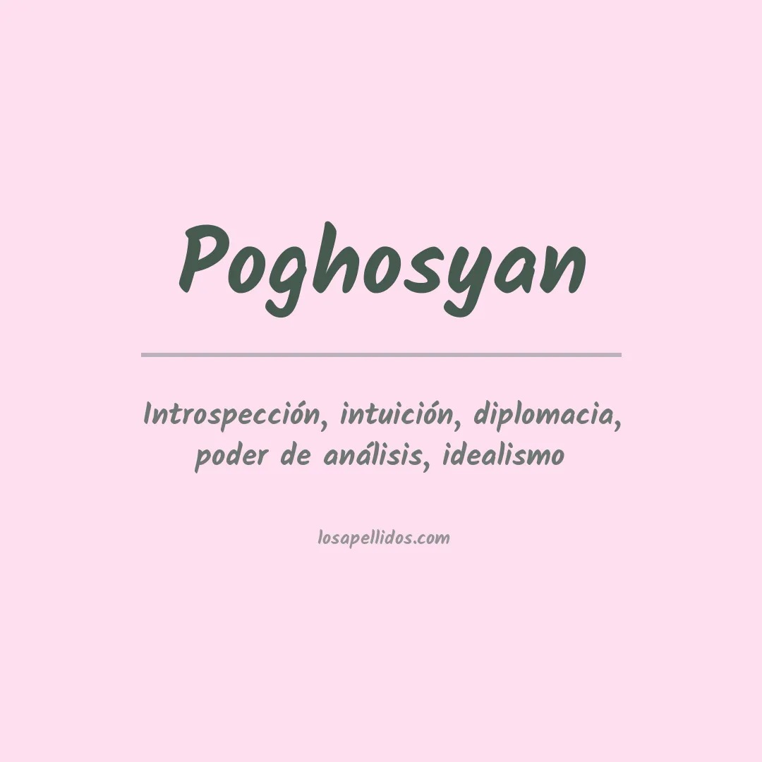 Apellido Poghosyan