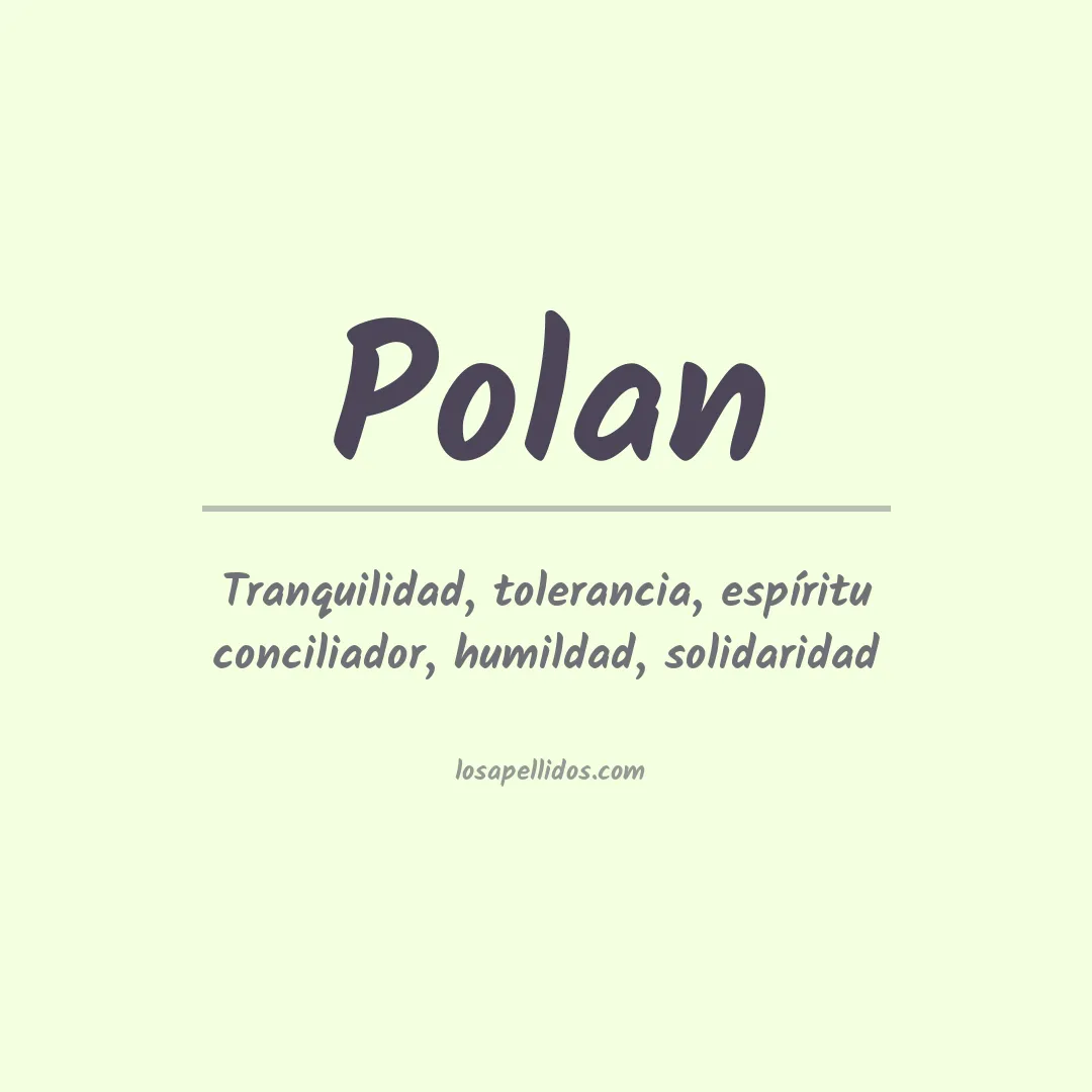 Apellido Polan