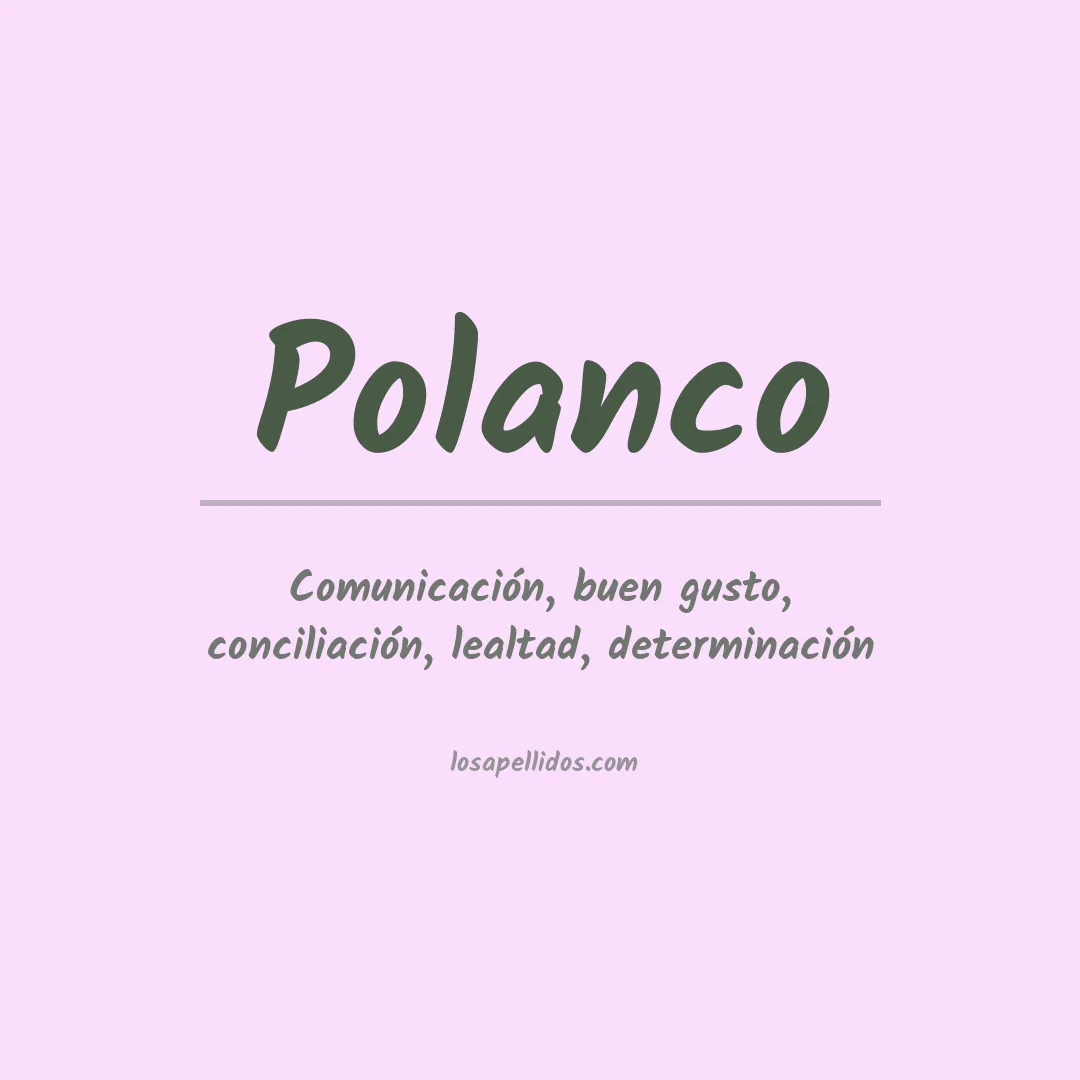 Apellido Polanco