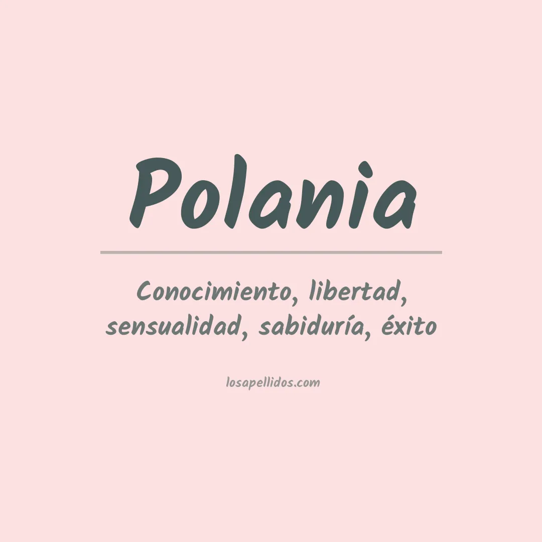 Apellido Polania