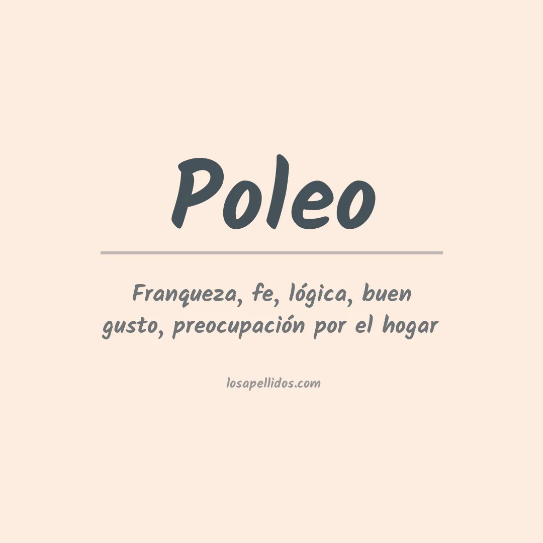 Apellido Poleo