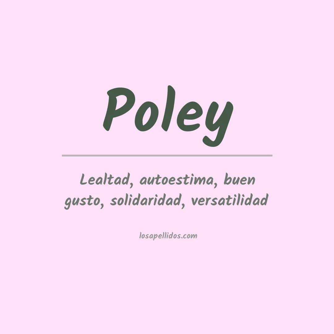 Apellido Poley