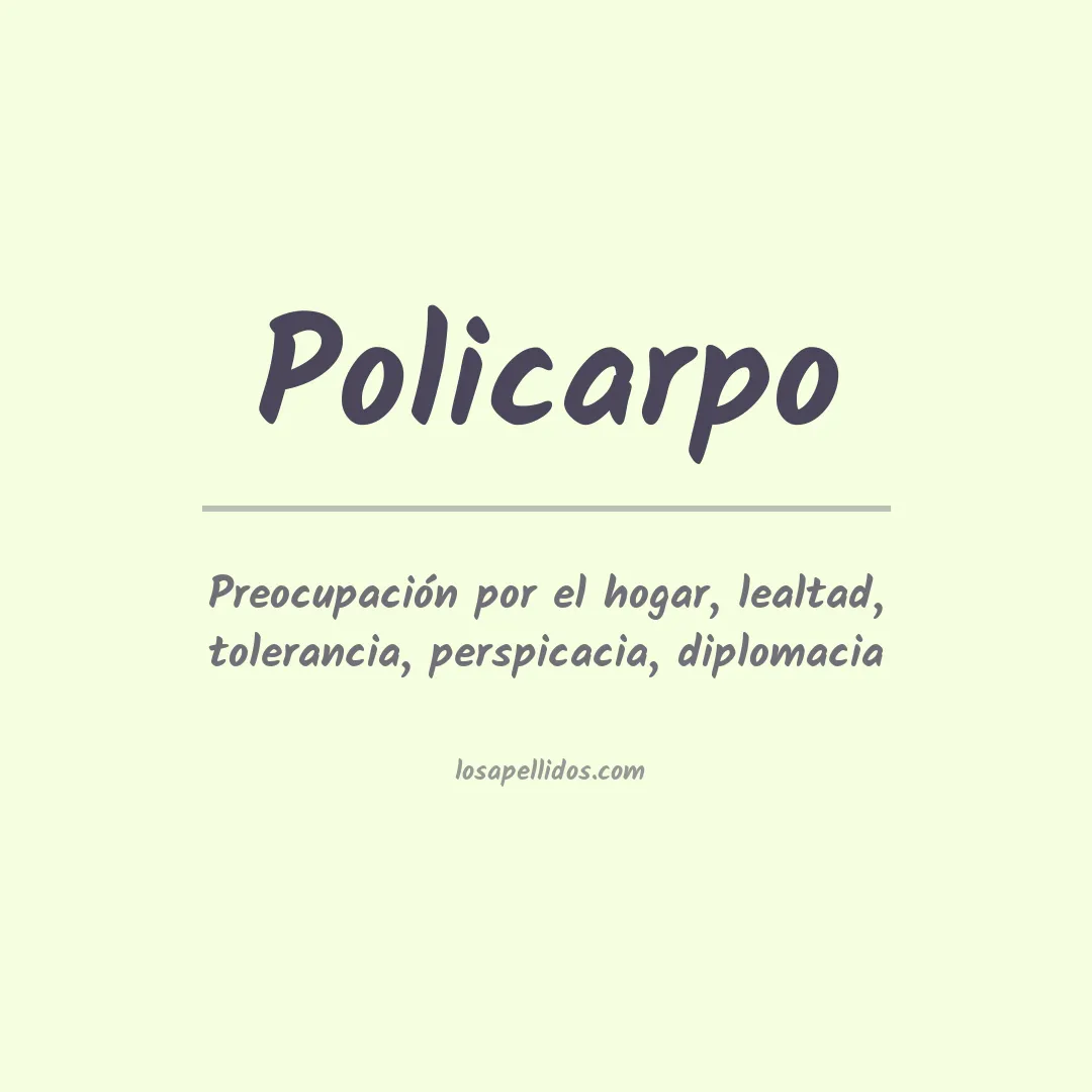 Apellido Policarpo