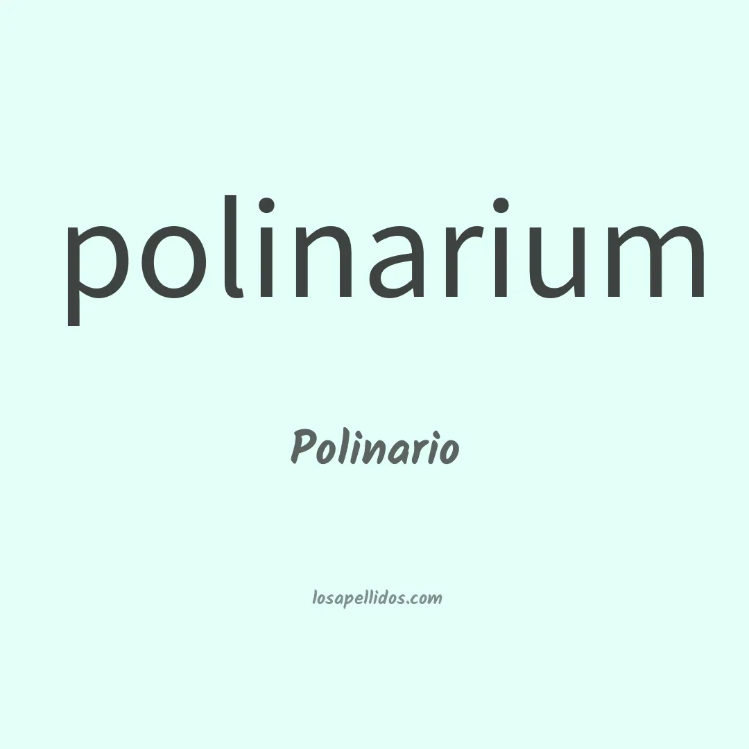 Polinario en chino