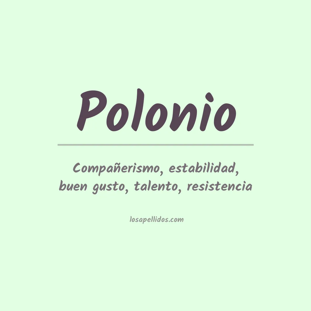 Apellido Polonio