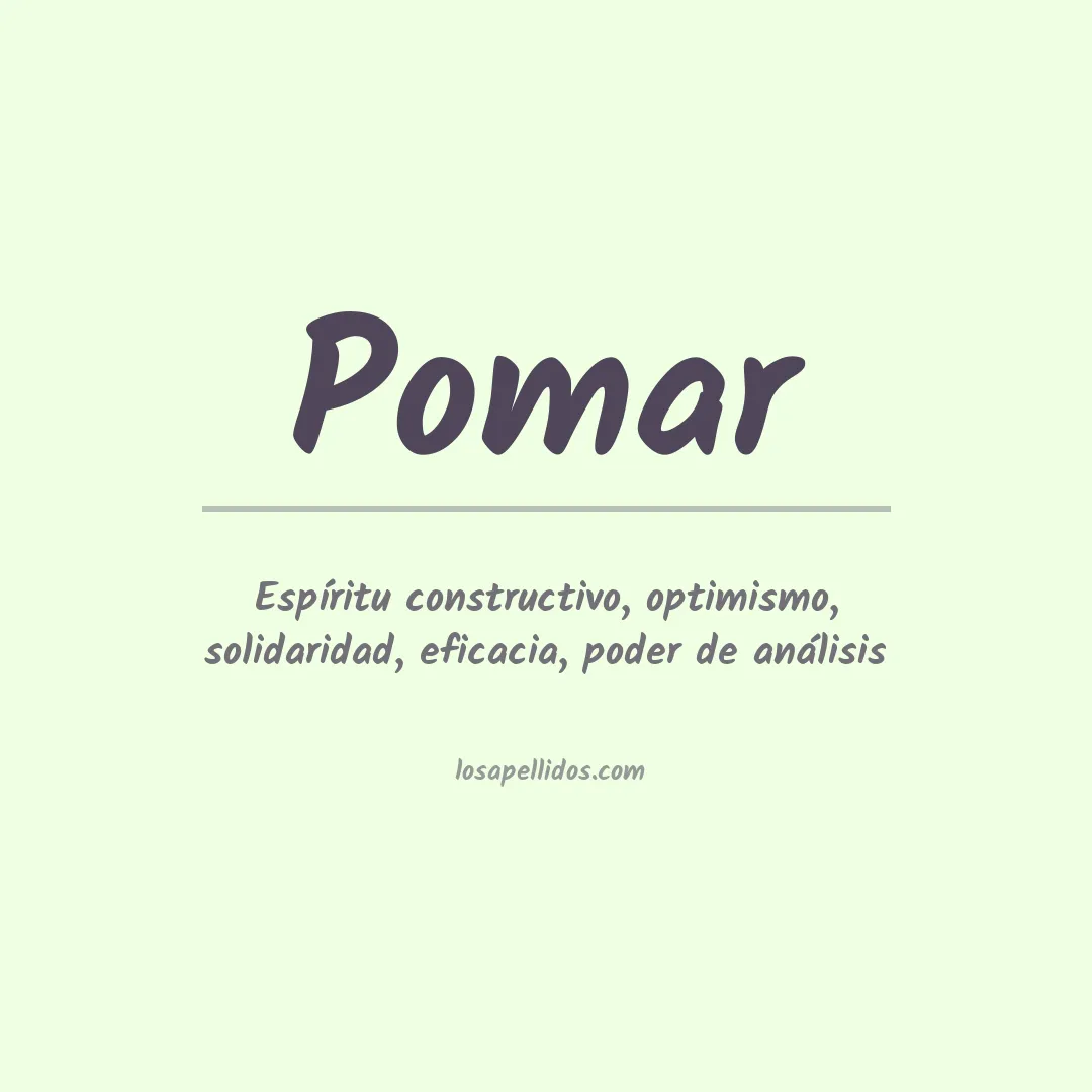 Apellido Pomar