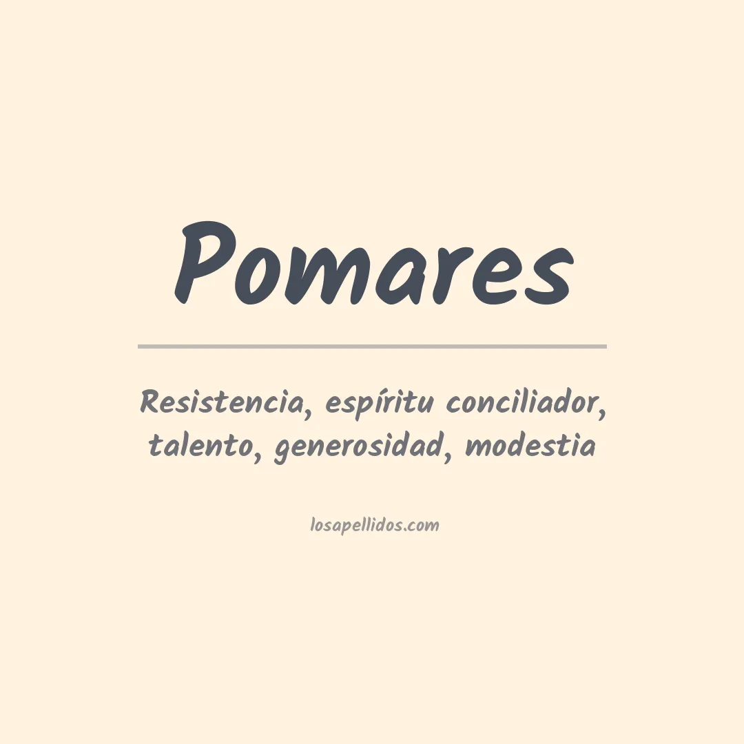 Apellido Pomares