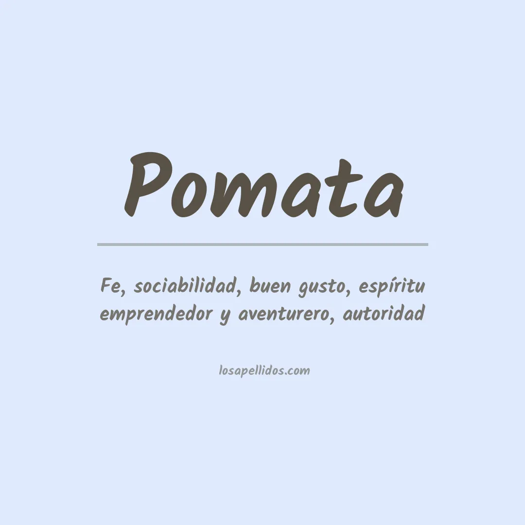Apellido Pomata
