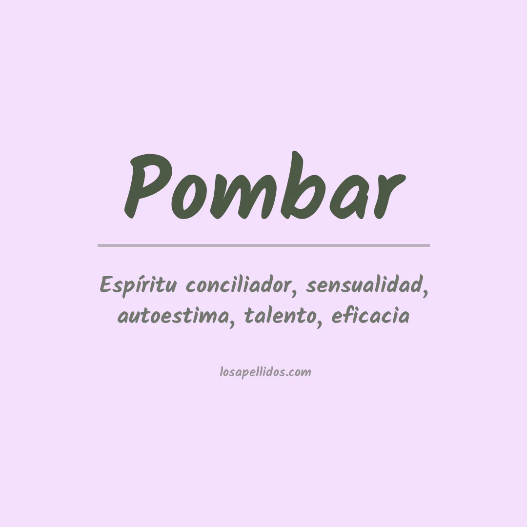 Apellido Pombar