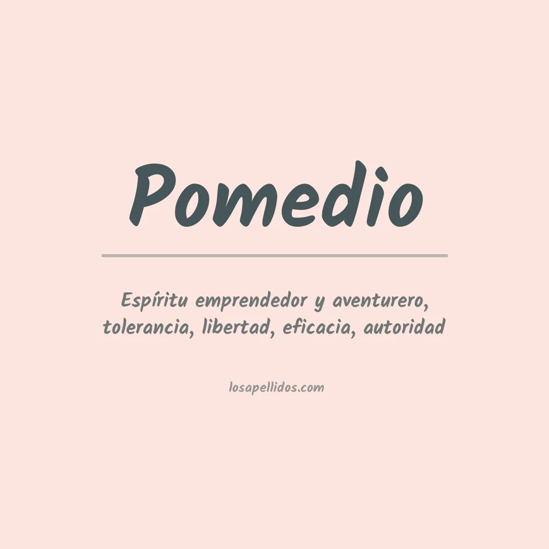 Apellido Pomedio