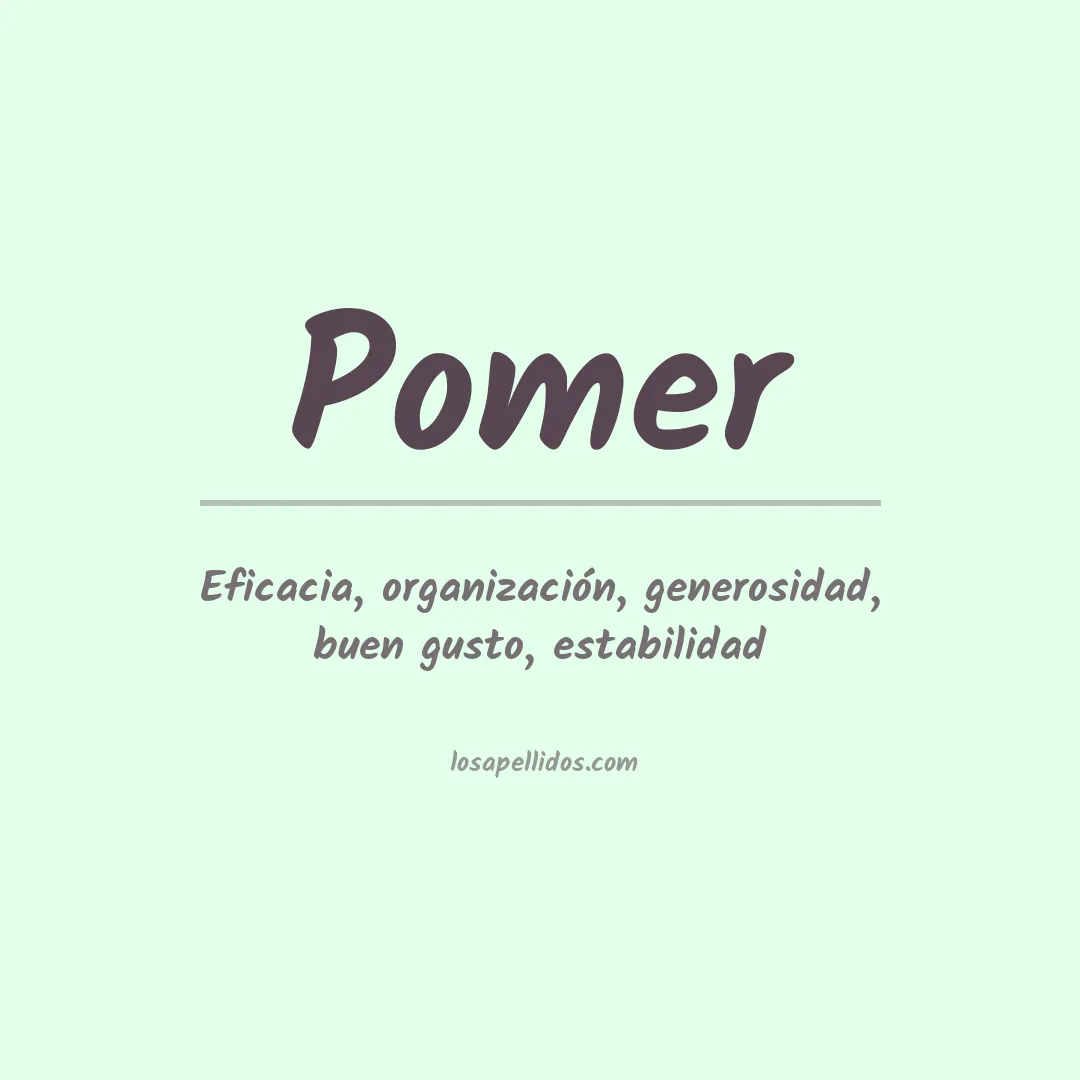 Apellido Pomer