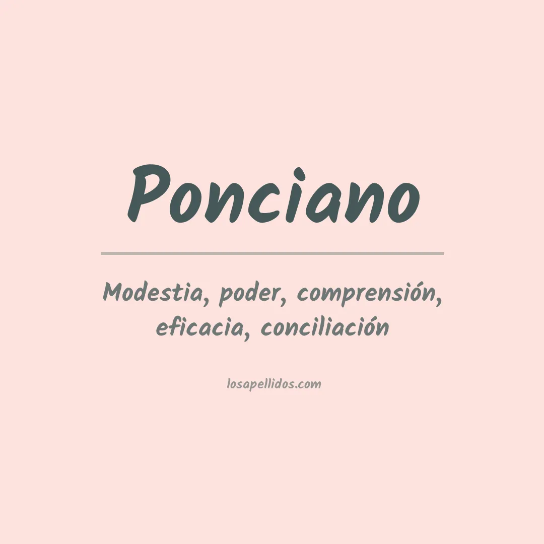 Apellido Ponciano