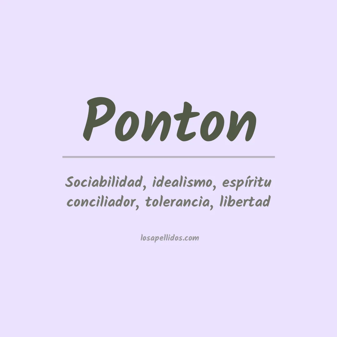 Apellido Ponton