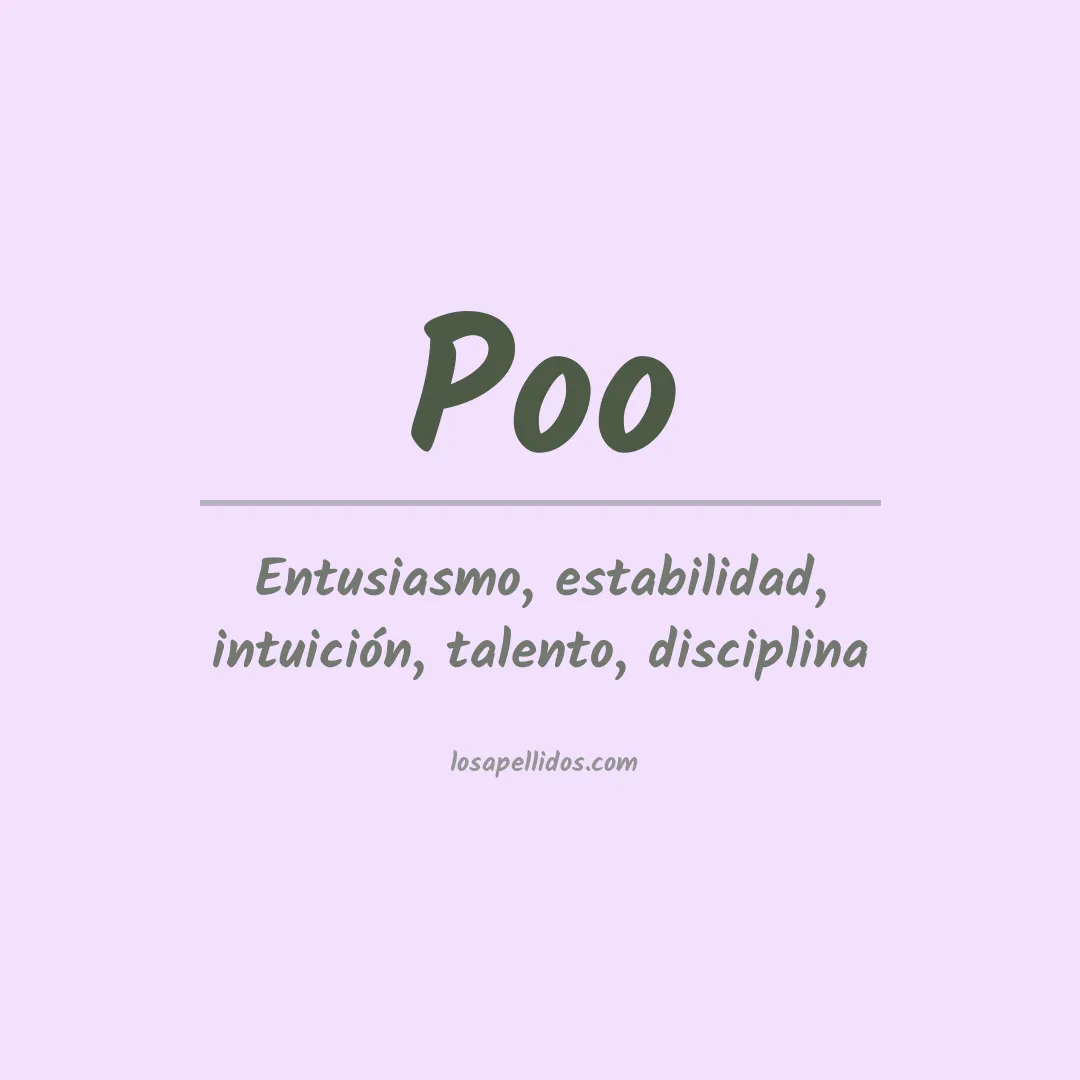 Apellido Poo