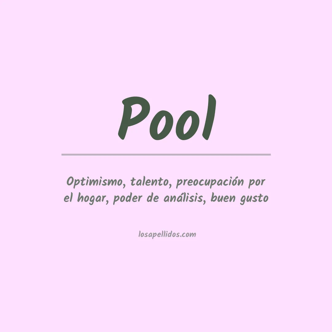 Apellido Pool