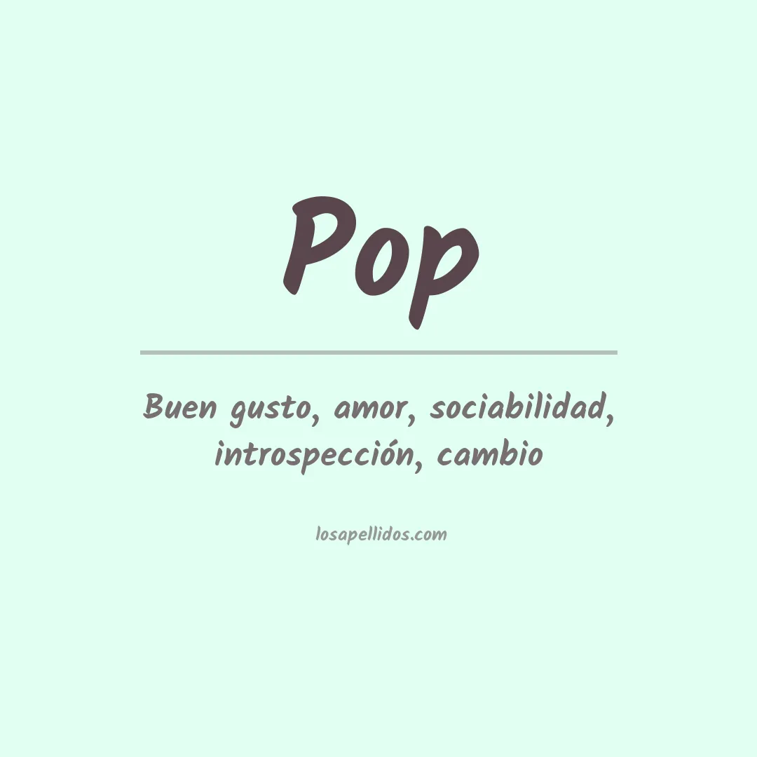 Apellido Pop