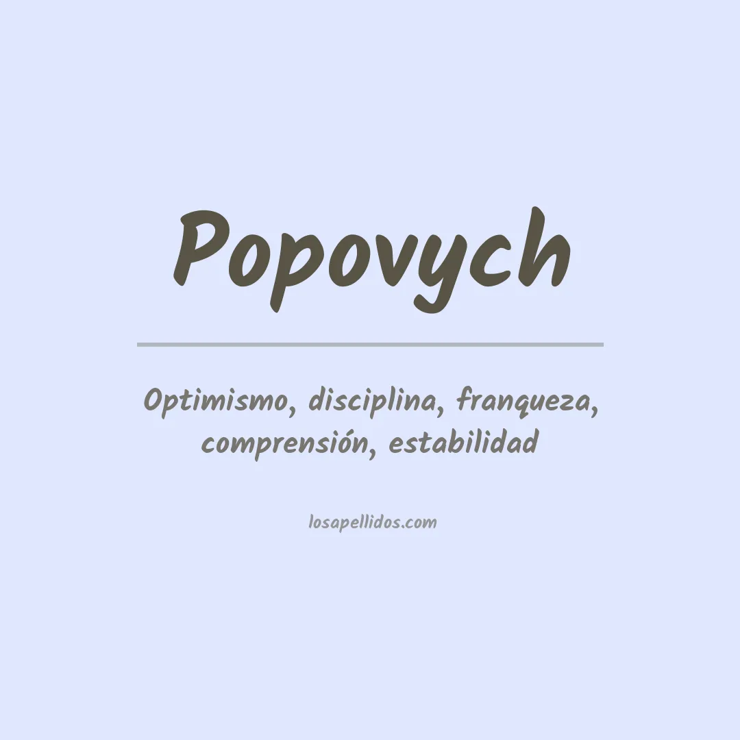 Apellido Popovych