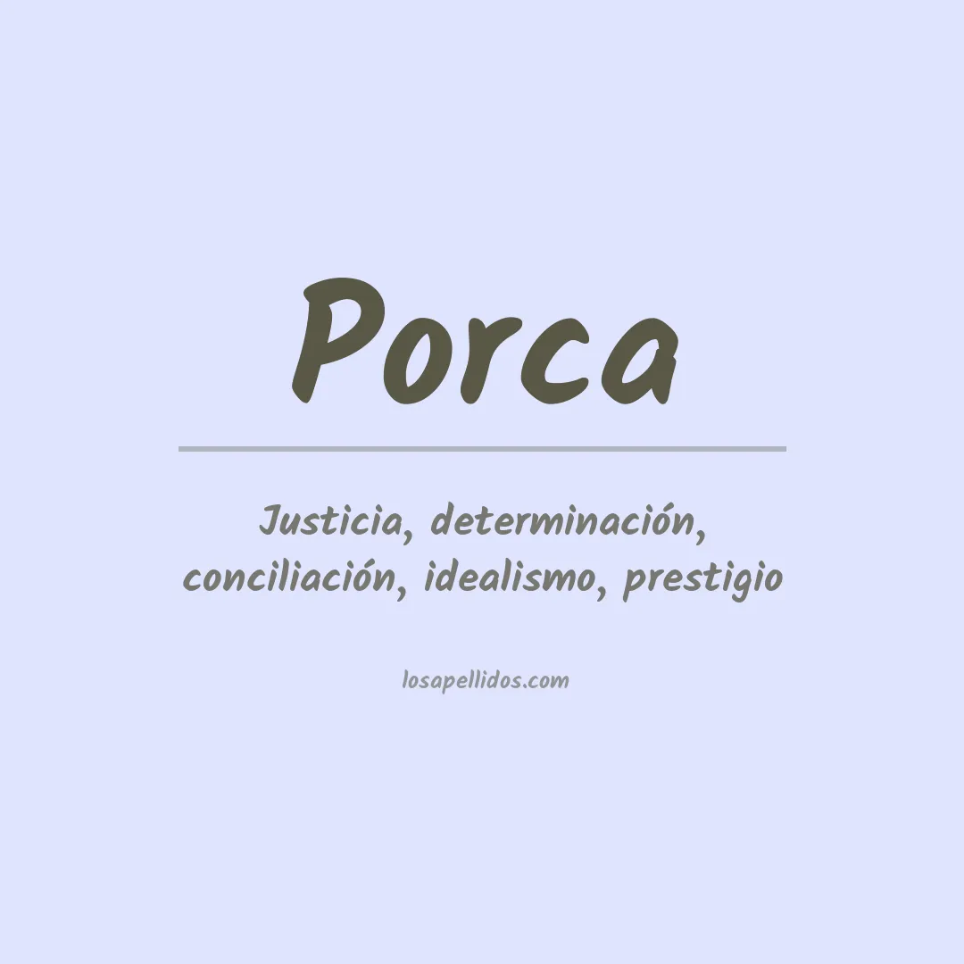 Apellido Porca