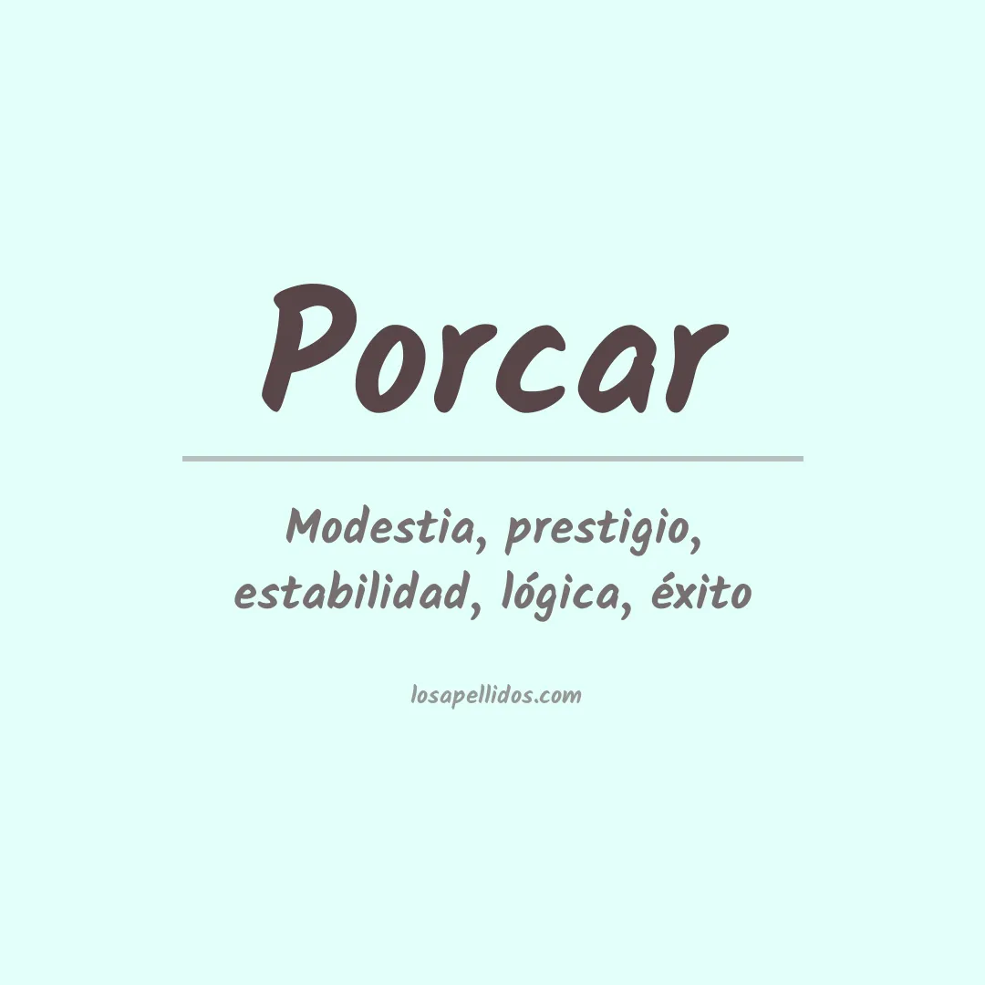 Apellido Porcar