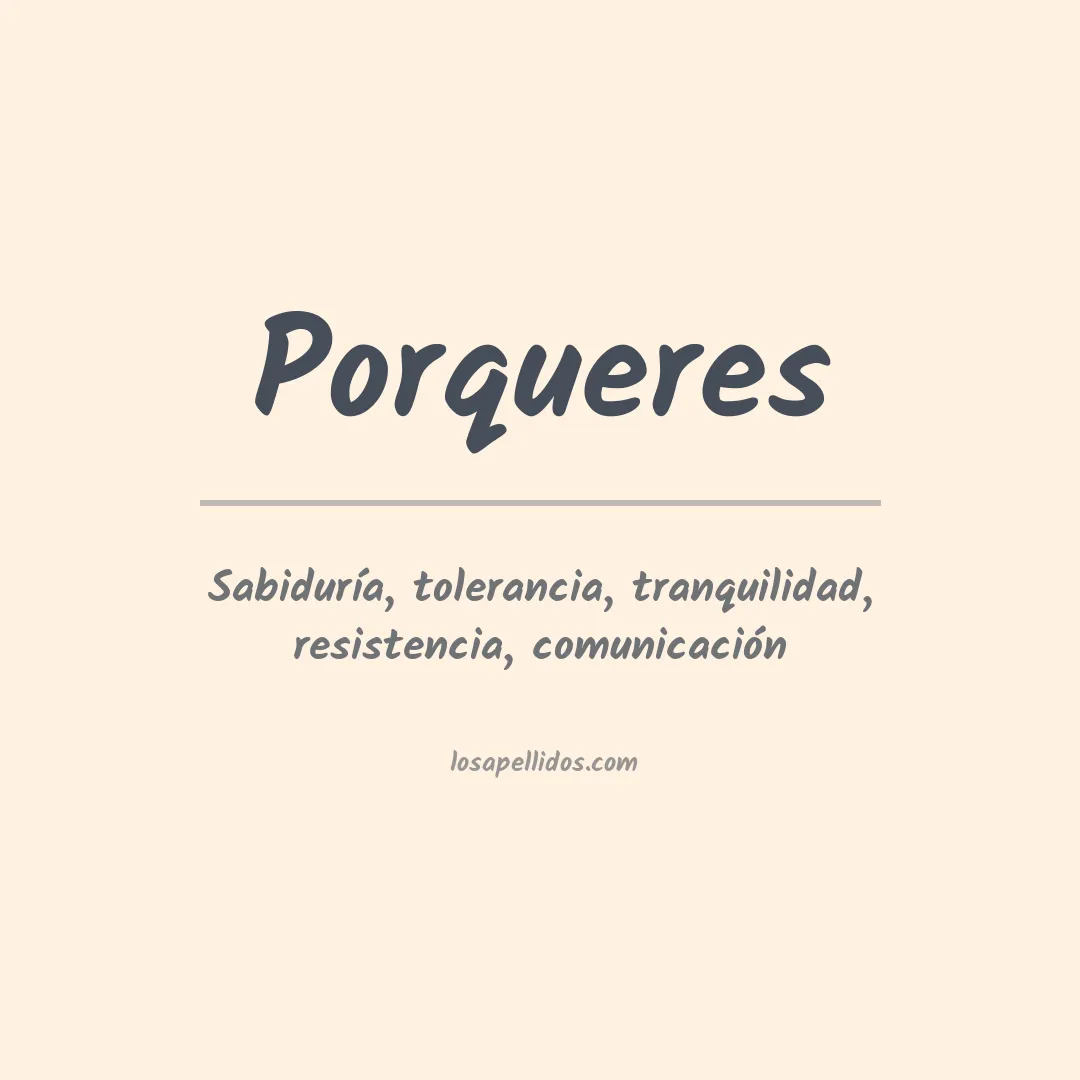 Apellido Porqueres